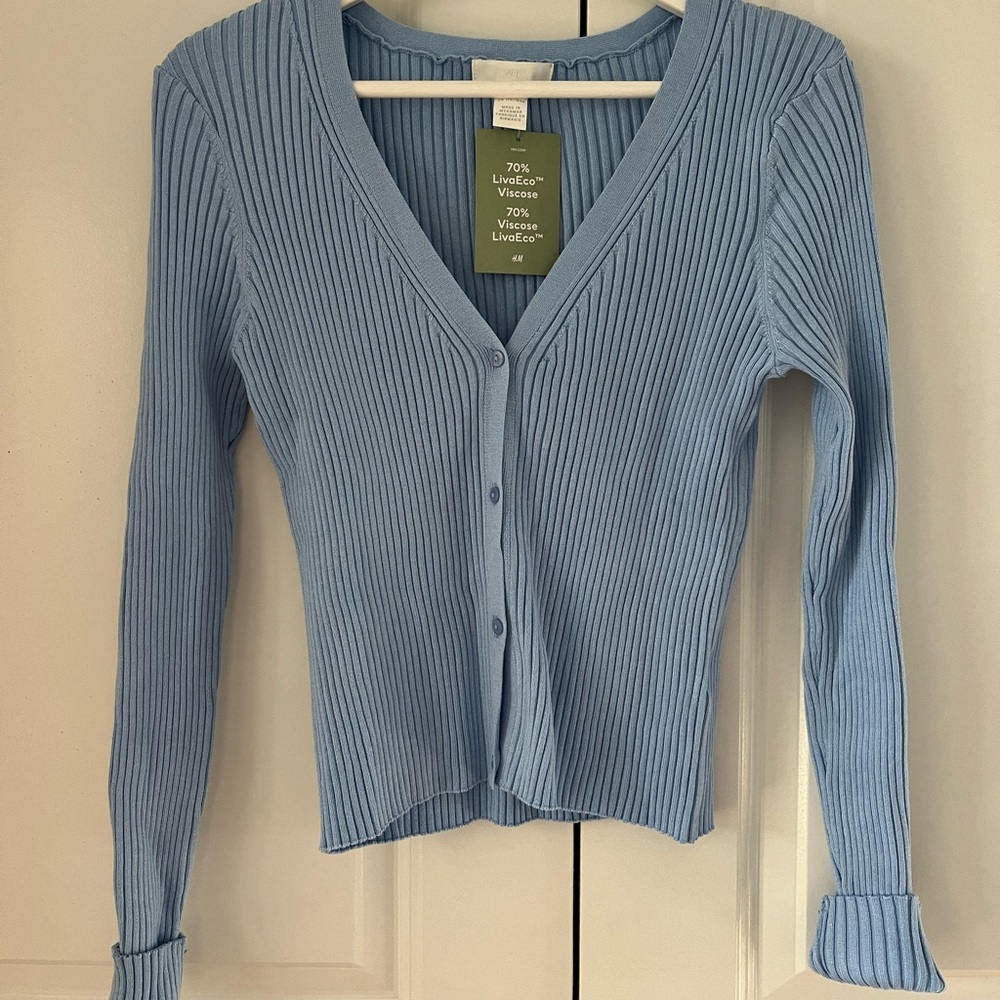 New H&M Blue Cardigan